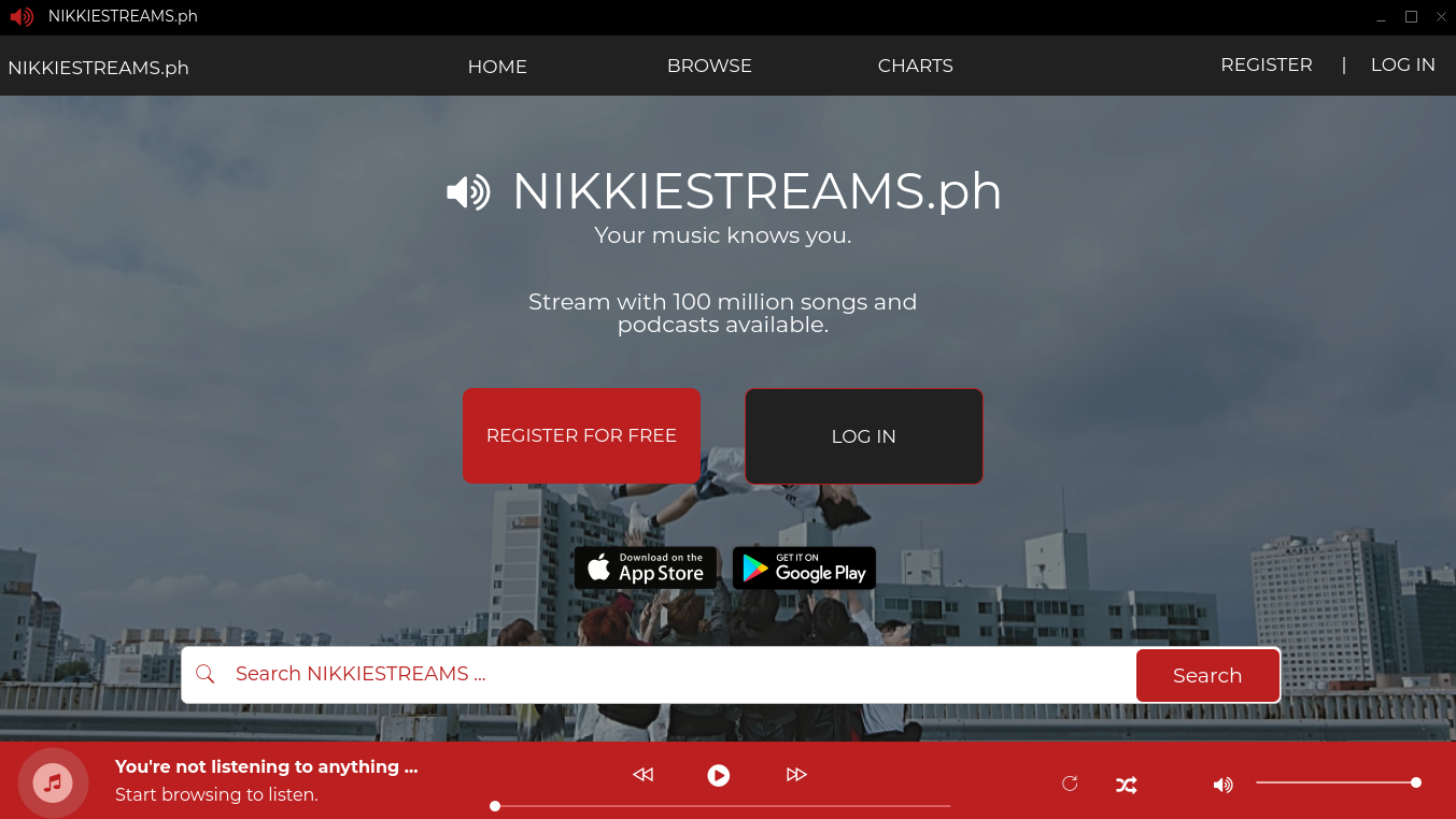 NIKKIESTREAMS.PH Welcome Page